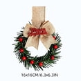 thumbnail image 3 of Qwtwty Christmas Wreath for Front Door, Winter Artificial Wreath Hanging Ornament for Xmas Wall Window Fireplace Decor, Christmas Decorations, 3 of 7