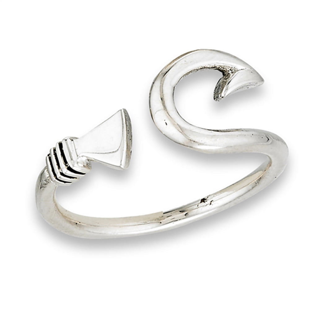 Jewelry Trends Tribal Celtic Symbol Sterling Silver Toe Ring Adjustable-Size
