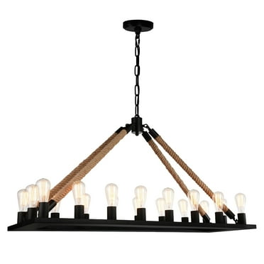 CWI Lighting Ganges 18 Light Up Metal Chandelier With Black Finish