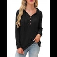 thumbnail image 2 of Suéteres de Mujer, Sudaderas con Capucha de Larga de Otoño, Sudaderas para Mujer, Ropa Informal Holgada de Moda Negro XL, 2 of 6