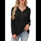 thumbnail image 2 of Suéteres de Mujer, Sudaderas con Capucha de Larga de Otoño, Sudaderas para Mujer, Ropa Informal Holgada de Moda Negro L, 2 of 6