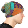 thumbnail image 6 of DouZhe Beanie Hats for Men and Women, Retro Mughal Ethnic Style Floral Patterns Adult Unisex Knit Hat Winter Warm Skull Cap, 6 of 7
