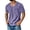 Purple, variant on Mens Short Sleeve T-Shirts Casual V Neck Cotton Tee Summer Beach Tops with Pocket Big and Tall Size M-3XL Purple