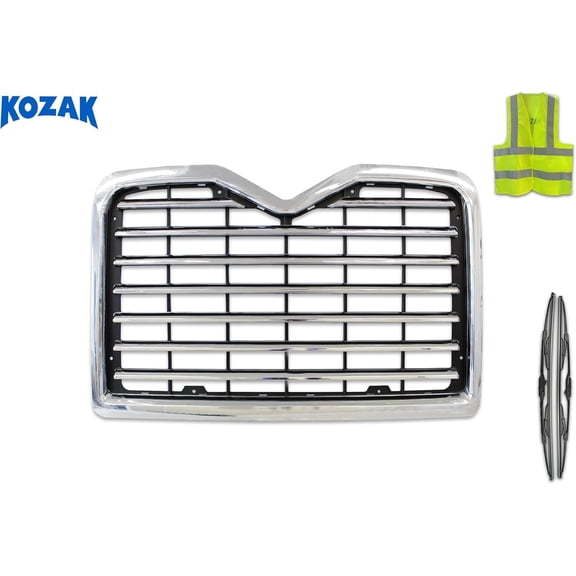 KOZAK Plastic Chrome Front Grille Compatible with Mack Truck CXN613 CXU613
