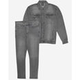 thumbnail image 6 of Men's Denim Classic Jean Suit 2-Piece Outfit Jacket & Pants, 6 of 11
