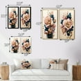 thumbnail image 4 of Designart "Gentle Gladiolus Blossoms in Pink and Blue I" Gladiolus Framed Wall Art Set Of 2 - Pink Floral Frame Gallery Set For Office Decor, 4 of 7
