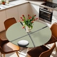 thumbnail image 2 of Round Fitted Tablecloth with Elastic Golf Ball Club Tablecloths Waterproof Oil Proof Game Sports Sage Green Table Cover for Kitchen Dinner Holiday Party Picnic Fits Tables up to 36"- 44" Diameter, 2 of 9