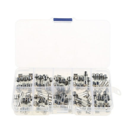 100 PCS 250V Mini Fuse Glass Tube Replacement Fuse for Electronic Products