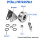thumbnail image 1 of de 2 piezas, poleas en H individuales para cable, polea de 48 mm con rodamientos, capacidad de carga de 180 kg, para riel de puerta, cable, puerta enrollable, cuerdas, 1 of 2
