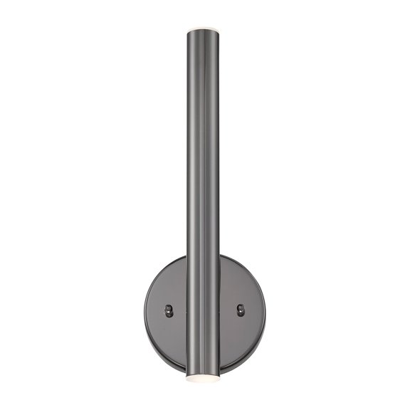 Z-Lite Forest 2 Light Modern Steel LED Wall Sconce in Pearl Black