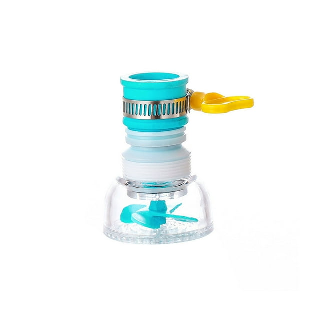 Filtre de Robinet de Cuisine Étanche Tête de Robinet Rétractable Rallonge de Buse Filtration Réglable à 360 Degrés Adoucisseur Aérateur de Tête de Robinet d'Eau