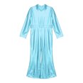 thumbnail image 5 of YONGHS Kids Girls 70s Disco Costume Jumpsuit Christmas Party Dance Bell-bottom Bodysuit Romper Light Blue 12, 5 of 7