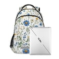 thumbnail image 7 of FORMRS Unisex Backpack Elementary School Travel Bookbag with Reflective Stripes, Blue Floral, 7 of 7