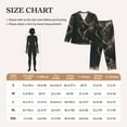 thumbnail image 4 of Yiaed Medieval Knight And Dragon Print Pajamas Women's Long Sleeve Sleepwear Soft Button Down Loungewear Pjs Lounge Set Nightwear Womens Pajama Pants-XX-Large, 4 of 7