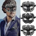 thumbnail image 1 of Men's Venetian Greek Roman Masquerade Mask for Mardi Gras, Carnival, Costume Parties, 1 of 2