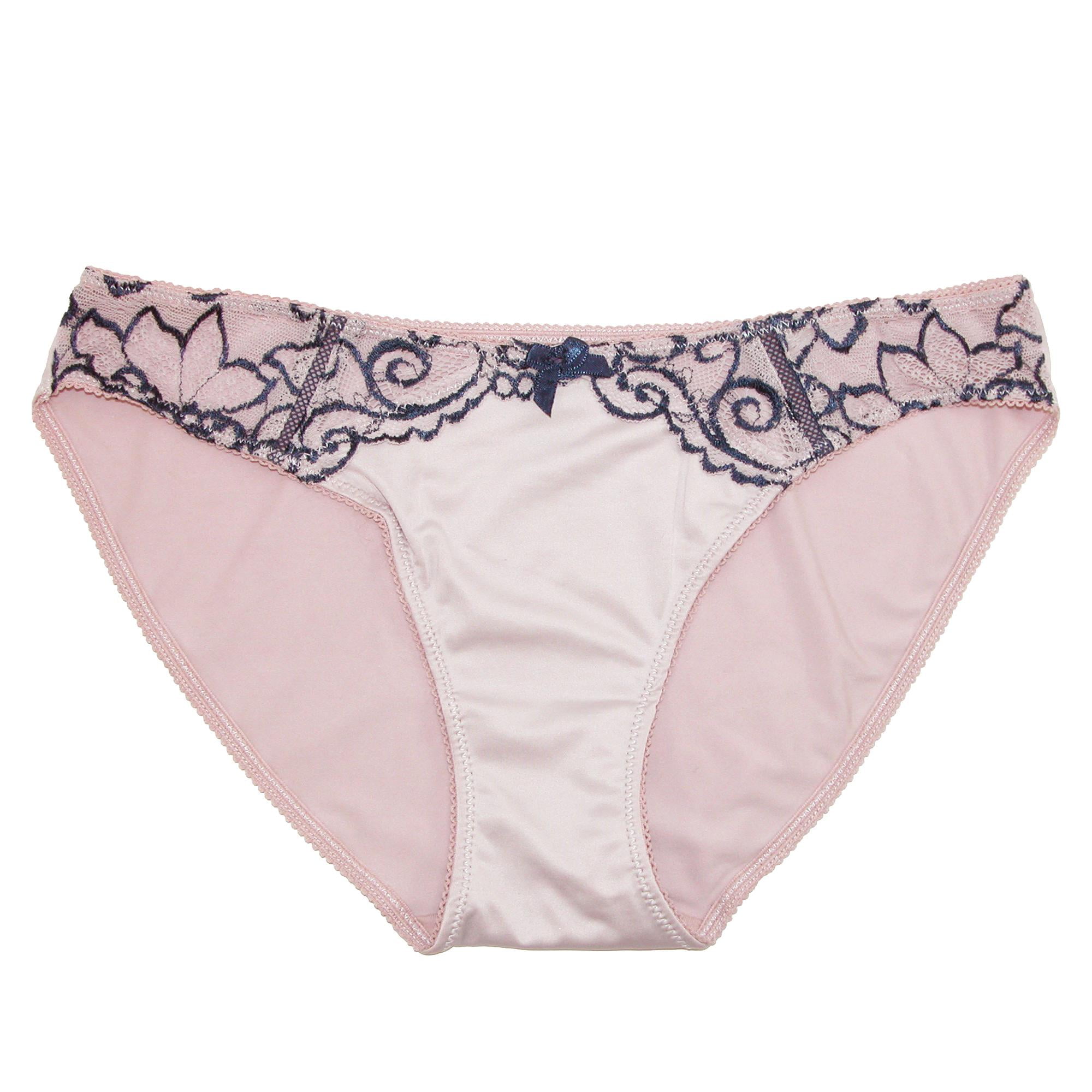 Rene Rofe Women's Lace Trim Bikini Underwear (Pack of 2)