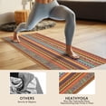 thumbnail image 4 of Orange Ethnic Stripe Pattern Hot Yoga Mat Towel Non Slip for Hot Yoga - Quick-Drying Yoga Mat Cover with 4 Corner Pockets with Travel Bag - Hot Yoga Towel Non Slip Grip Moisture Wicking Sweat 70"x26", 4 of 6