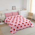 thumbnail image 2 of Strawberry Bedding Set Kawaii Strawberry Comforter Set Kids Boys Girls Pink, 2 of 7