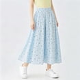 thumbnail image 3 of Posijego Girls Long Pants Polka Dot Print Wide Leg Elastic Waist Lightweight Casual Flowy Palazzo Pants for Big Girls, 3 of 5