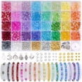 thumbnail image 1 of Cuentas de Vidrio para Pulseras Funtopia 6 mm 1396 piezas con Kit 34 Colores, 1 of 6
