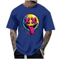 thumbnail image 1 of T-Shirt d'Halloween pour Homme, T-Shirt Graphique Effrayant pour Fête d'Halloween, Blouse Décontractée à Col Rond et Manches Courtes, Coupe Mode pour Usage Quotidien, 1 of 5