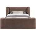 thumbnail image 3 of Meridian Furniture Modena Brown Chenille Fabric Upholstered Queen Bed, 3 of 10