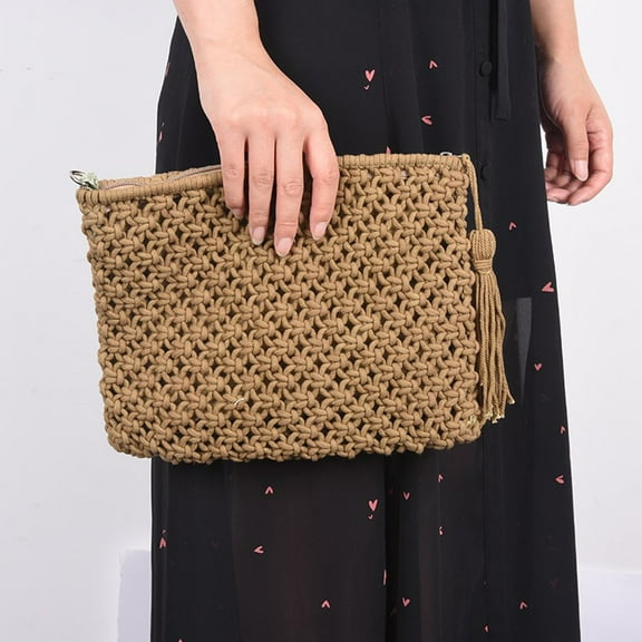 Masteelf  Woven Tote Hobo Bag Straw Handwoven Cotton Women's Miss