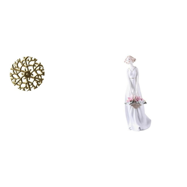 Escultura De Pared De Hierro Rústico Y Figura De Niña De Porcelana Nórdica, Estatua Moderna Para Oficina, Sala De Estar, Estante, Gabinete, Escritorio, Decoración