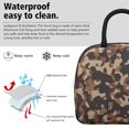 thumbnail image 3 of Insulated Lunch Bag for Women, Floral Print Oxford Fabric Lunch Box, Leakproof Thermal Cooler Tote for Work, School & Picnic, Camo, Camouflage Print, 3 of 5