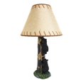 thumbnail image 3 of Pack Of 2 Rustic Black Bear Cubs Climbing Tree Ladder Table Lamp With Shade, 3 of 9