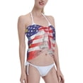 thumbnail image 3 of Swimsuit Coverups For Women North Carolina Flag Painted Sarong Beach Bikini Wrap Sheer Short Skirt Chiffon Scarf For Swimwear, 3 of 7