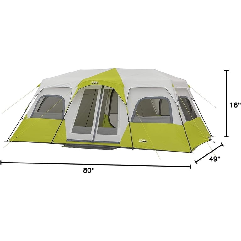 CORE 12 Person Instant Cabin Tent, 80