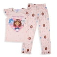 thumbnail image 2 of Gabby's Dollhouse Girls' "A-Meow-Zing Friends" Pandy Cakey Kitty Fairy 2-Piece Ruffle Short Sleeve Pajama Pant Sleep Set, 2 of 6