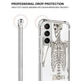 thumbnail image 3 of Rock Skull Clear Case for Samsung Galaxy S21,Aesthetic Art Design Case for Men Women,Unique Trendy Transparent TPU Bumper Case Cover, 3 of 5