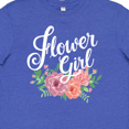 thumbnail image 4 of Inktastic Flower Girl Hand Lettering with Flowers Illustration Youth T-Shirt, 4 of 5