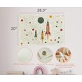thumbnail image 4 of Suministros Para Fiestas En El Espacio Exterior, Sistema Solar De Cohetes, Pancarta Rectangular Con Temática De Planeta, Cartel De Pared, Decoración De Regalo Para Bebés, Niñas, Niños, Guardería, Enci, 4 of 5