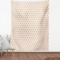 thumbnail image 3 of Geometric Fabric by the Yard, Creative Design Modern Rhombus Pattern with Tiny Triangles, Upholstery Fabric for Dining Chairs Home Decor Accents, Blush Pale Orange by Ambesonne, 3 of 4