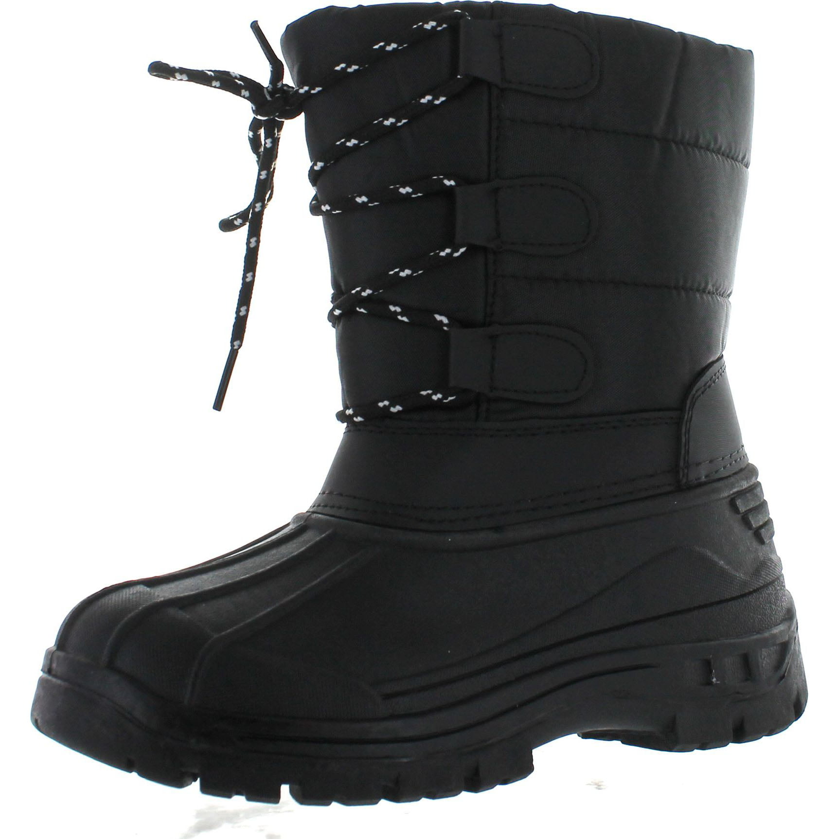 kids black snow boots
