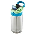 thumbnail image 4 of Contigo Kids Stainless Steel Water Bottle with Redesigned AUTOSPOUT Straw, 13 oz, Juniper & Green Apple, 4 of 7