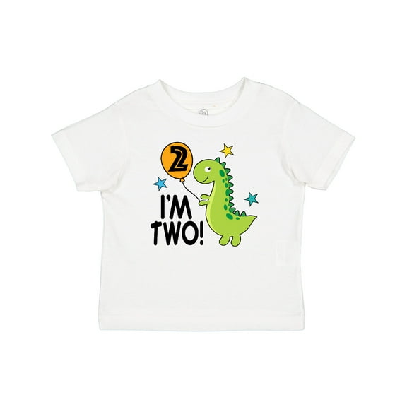 Inktastic 2nd Birthday Dinosaur 2 Year Old Boy Boys or Girls Baby T-Shirt