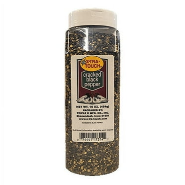 X-TRA TOUCH Cracked Black Pepper, 16 oz.