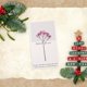thumbnail image 2 of Tarjeta de felicitación con flores secas Diseño ecológico único Papel kraft marrón reciclado Los amantes de la naturaleza celebran con belleza natural, 2 of 6