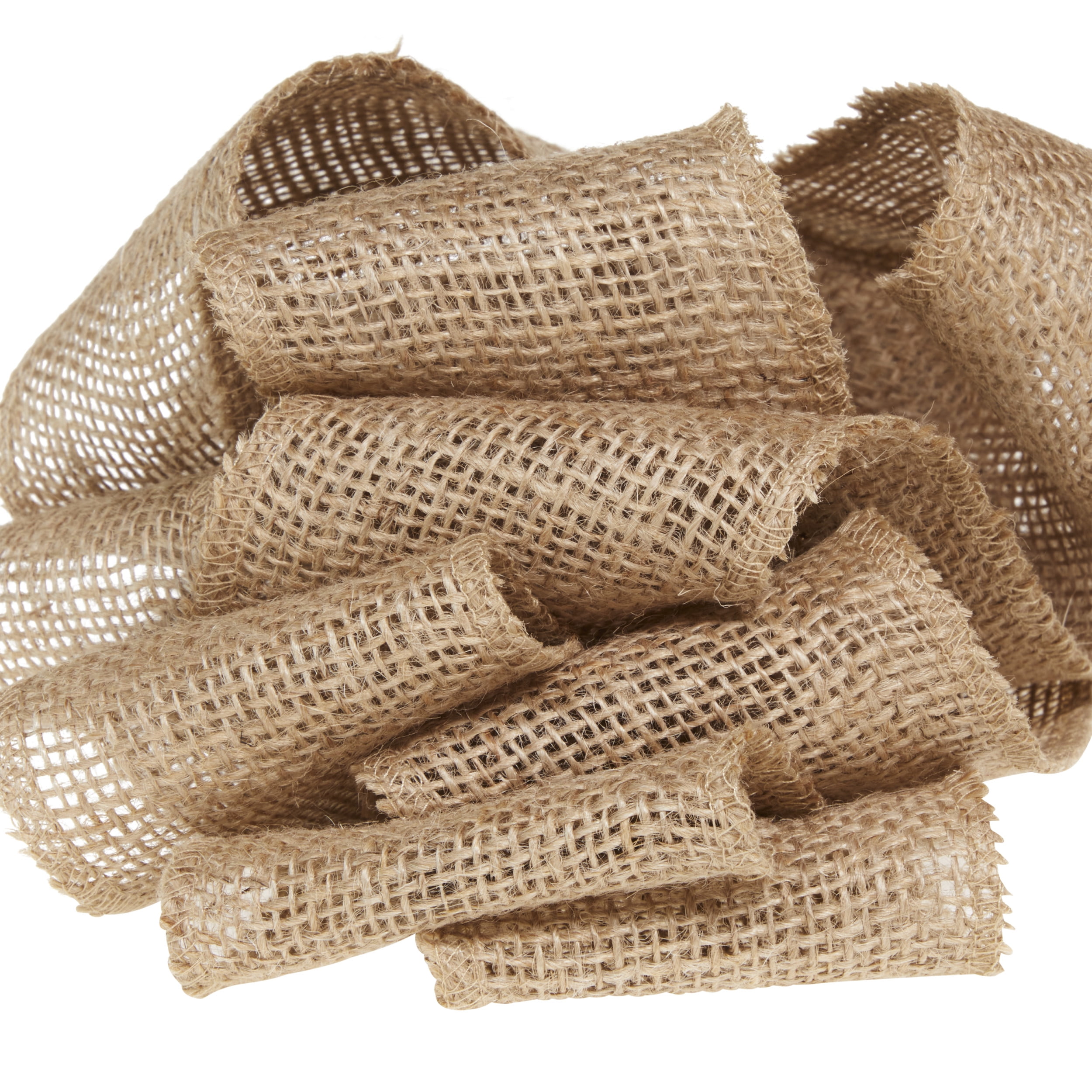 Love, Laugh, Craft Natural Jute Burlap Roll, Finished Edges, 3W x