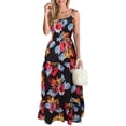 thumbnail image 2 of Moda mujer verano Froral estampado Casual botones sin mangas Camis + conjunto de falda Wmkox8yi bvn3196, 2 of 6