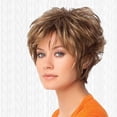thumbnail image 3 of HLONK Short Layered Wig No Tangled High Simulation Temperature Resistant Layered Short Blonde Wigs with Bangs for Girl, 3 of 7