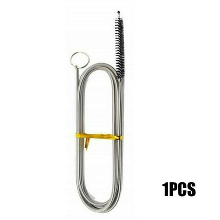 

1pcs Long Flexible Refrigerator Scrub Brush Nylon Stainless Steel 155cm Total Length New (LypulightEU-DE)