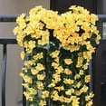 thumbnail image 4 of 2PCS Artificial Hanging Flowers 33.5inch Artificial Violet Hanging Plants Artificial Flower for Home Room Garden Wedding Indoor Outdoor Decoration, 4 of 5
