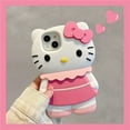 thumbnail image 2 of Original Sanrio 3D stereoscopic Hello Kitty cases for iPhone 15 14 13 12 11 pro Max Plus cartoon soft shockproof back cover Y2K, 2 of 8