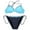 Blue, variant on High Waist Bikini Bottom Womens Swimsuit Sexy High Waist Lace Up Bikini Swimsuit Color Backless Belted Swimsuit