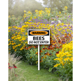 thumbnail image 6 of Eveokoki 12 x 8 inch “Warning Bees - Do Not Enter” Lawn Yard Sign with 12.8 inch Stake, 2 mil Laminated Rustproof Aluminum Outdoor Decor, 6 of 6